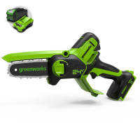 Цепная мини-пила Greenworks 24V G24MCS10 (10 см) аккумуляторная в Магнитогорске